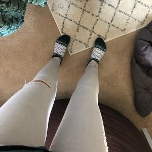 Flying Monkey ripped khaki jeans